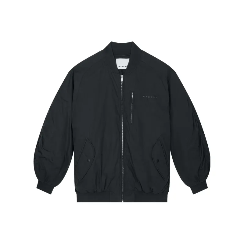 ISABEL MARANT Bakya Logo Embroidered Bomber Jacket-0