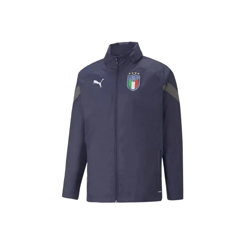 PUMA Jackets Coats Italy Version 2122 Season Player Edition Men's Navy Blue-0