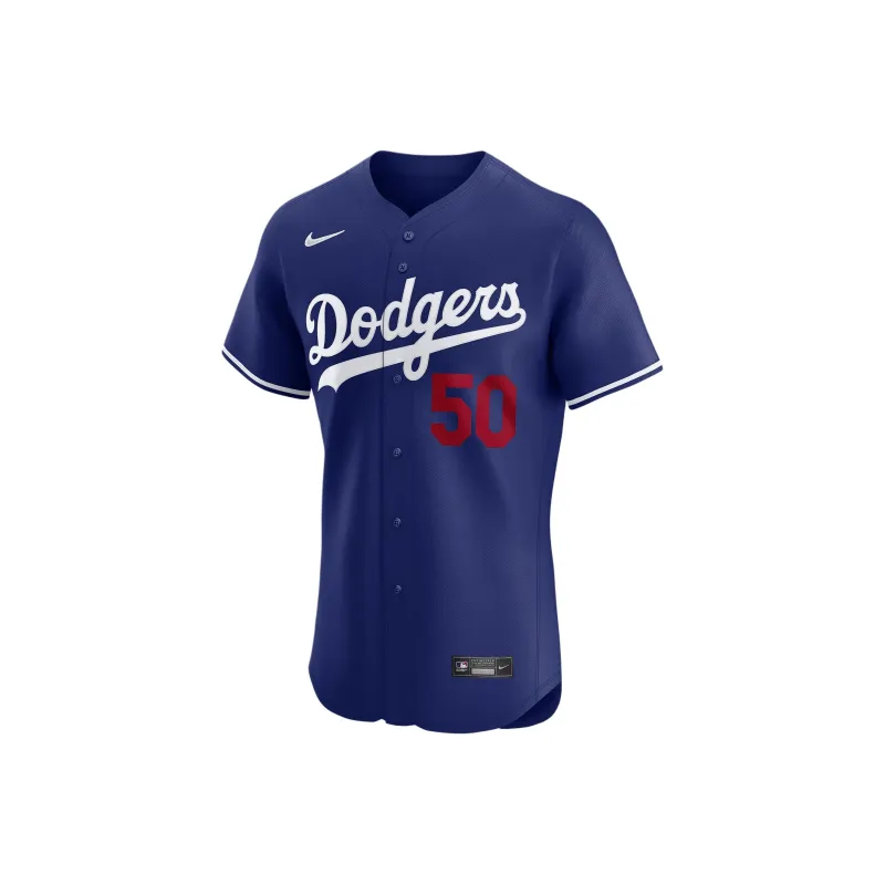 Nike x MLB Dri-FIT ADVLos Angeles Dodgers FW24 Baseball Jacket Men's Blue-0