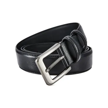 RED DRAGONFLY Cow Leather Belts Unisex Black 3.3cm