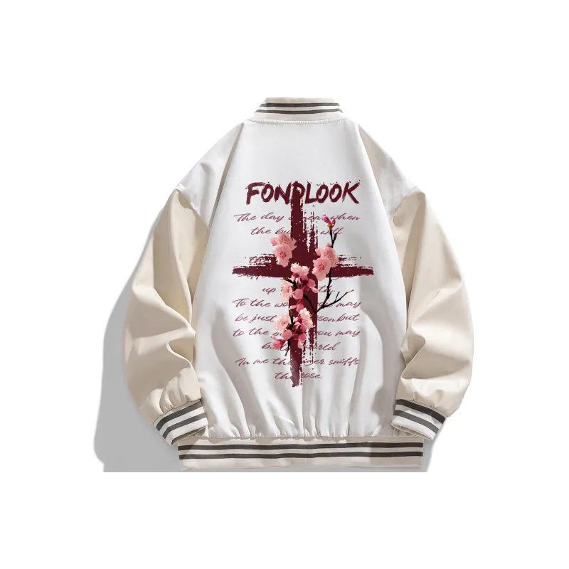 FONDLOOK Baseball Jacket Unisex-8