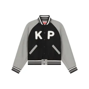 KENZO Varsity Logo Patch Bomber Jacket