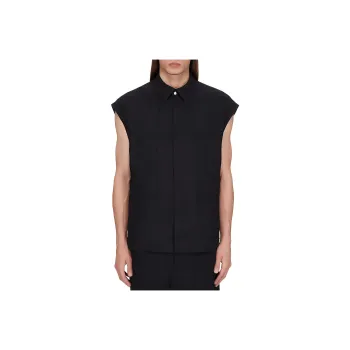 RICK OWENS Hollywood Sleeveless Jumbo Outershirt