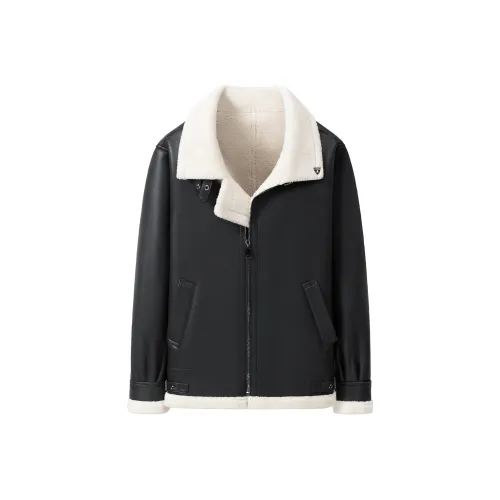 Automobili Lamborghini Jackets Coats Men's Black