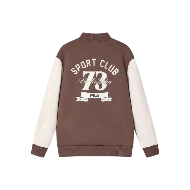 FILA Baseball Jacket Coat Men's Dried Milk Umber-0