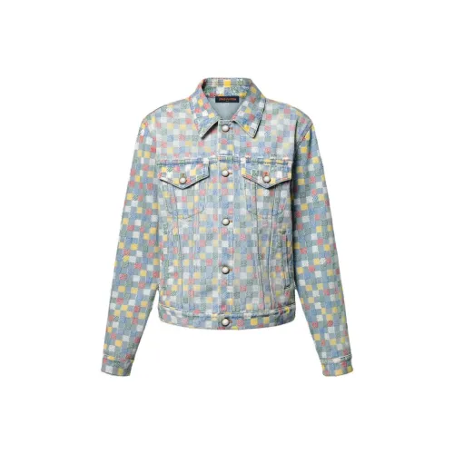 LOUIS VUITTON Damier Denim Trucker Jacket