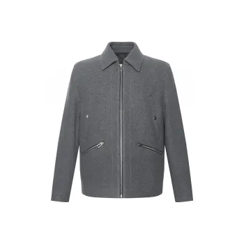 LESS IS MORE Coat Men's Metallic Gray
