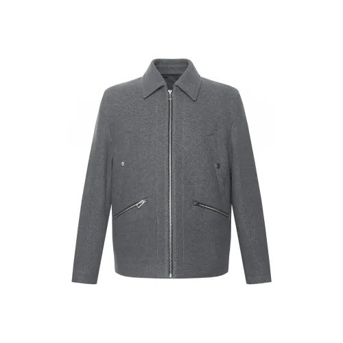 LESS IS MORE Coat Men's Metallic Gray