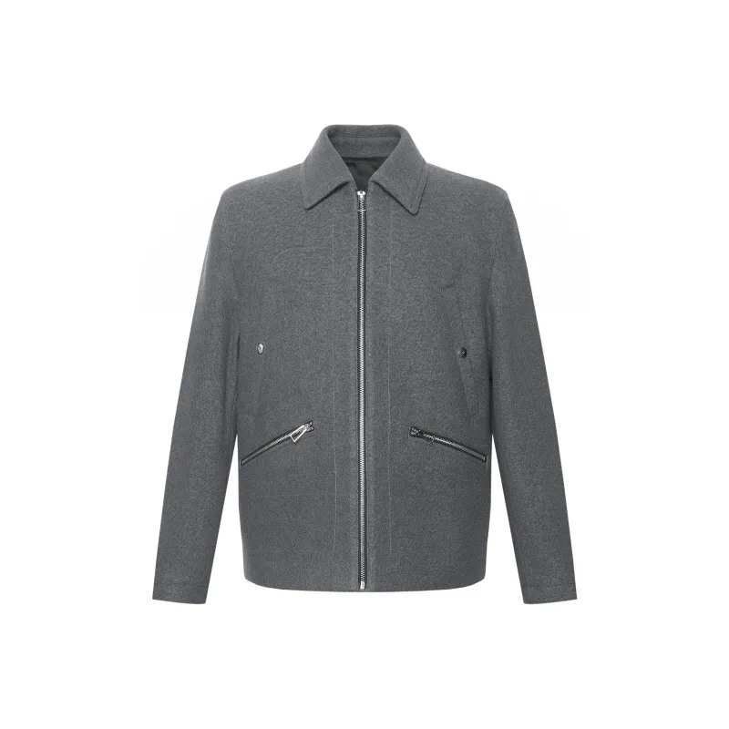 LESS IS MORE Coat Men's Metallic Gray-0