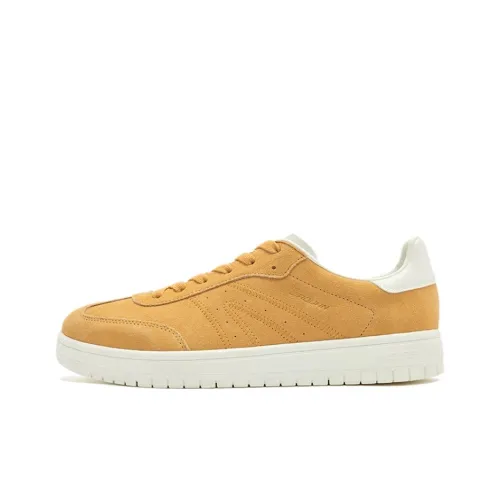 QIAODAN Wear resistant And Lightweight Low Top Skateboard Shoes Men's Yellow