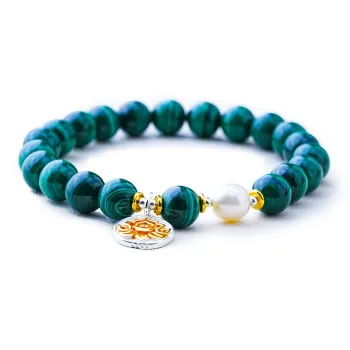 Amy's Garden Malachite Jade Bracelets Women's