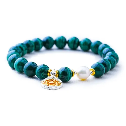 Amy's Garden Malachite Jade Bracelets Women's