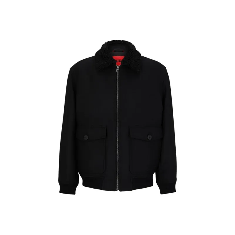 HUGO BOSS FW23 Jackets Coats Men's Black-0
