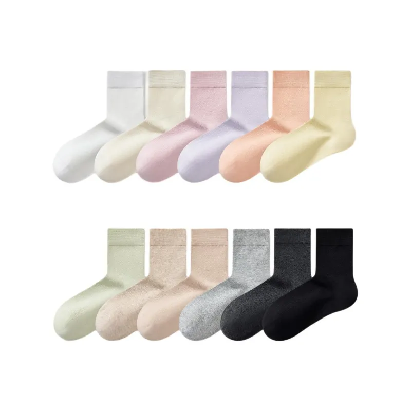 Temooues Mid Calf Socks Women's 6 Pack-8