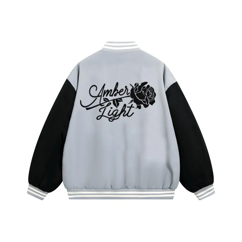 AMBER LIGHT Baseball Jacket Unisex Khaki-8