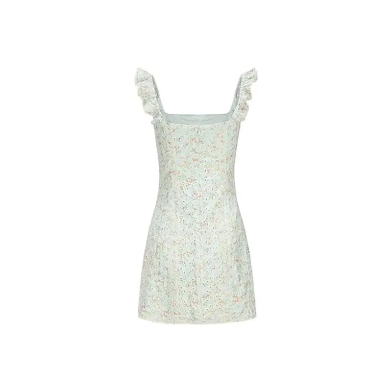 PUREIDOL Slip Dress Women's Mint Green-1