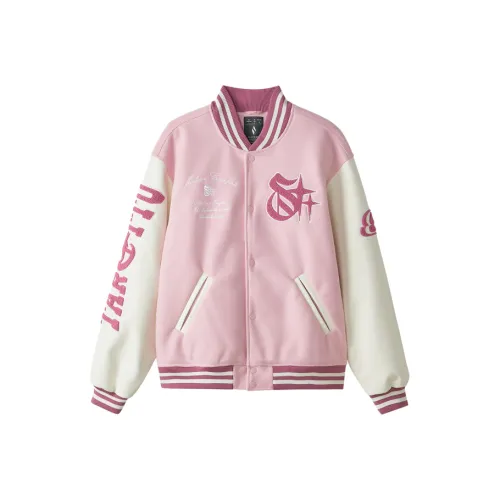 Skechers x Targetto Baseball Jacket Unisex Blossom Honey Powder