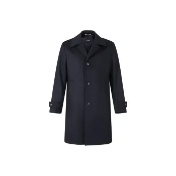 HUGO BOSS Coat Men's Marine Blue
