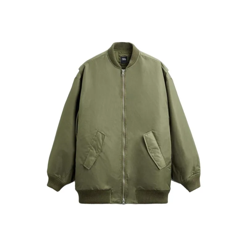 ZARA Jackets Men Khaki-0