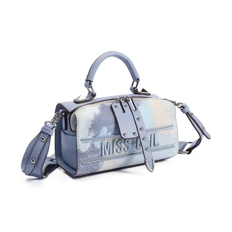 MISS GAIL Synthetic Leather Shoulder Bag, Crossbody Bag, Handbag Women's Furong Blue-2