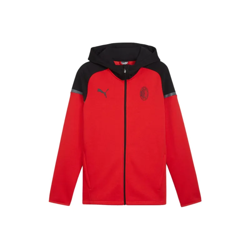 PUMA AC Milan Football Casuals Hooded Jacket Jacket Men's Red Black-0