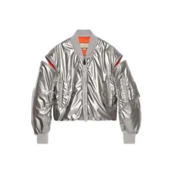 GUCCI Jackets Coats Men's Silver