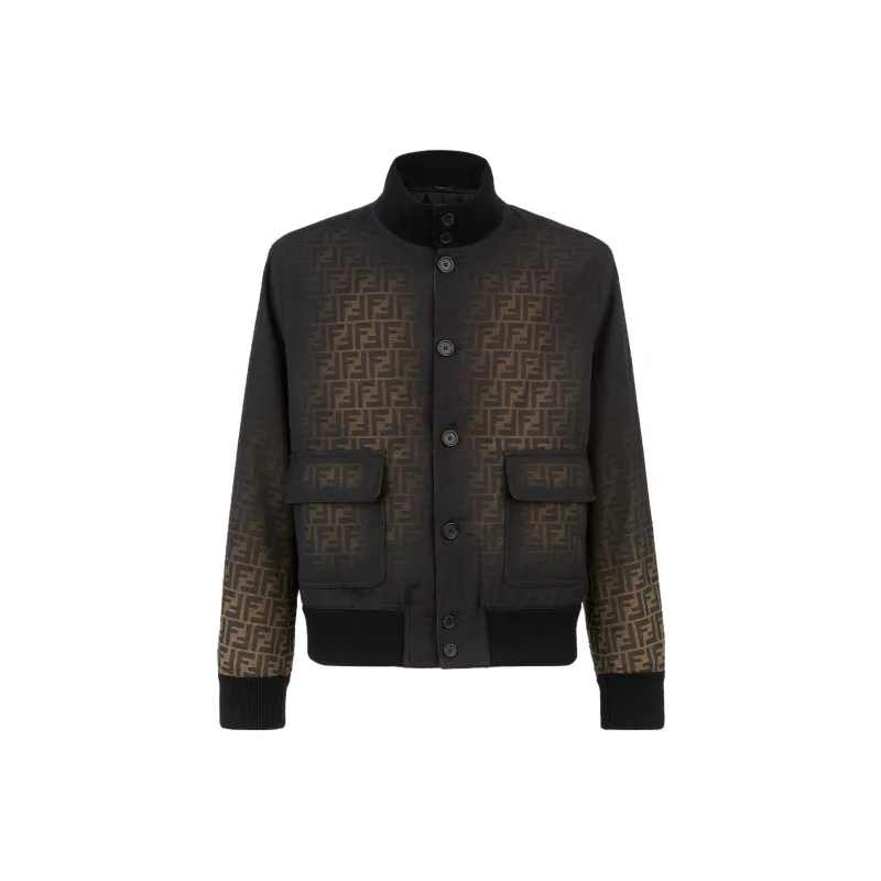 FENDI Logo Detailed Buttoned Jacket-0