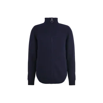 BARBOUR Nelson Essential Full-Zip Jumper Jackets Coats Men's Dark Blue