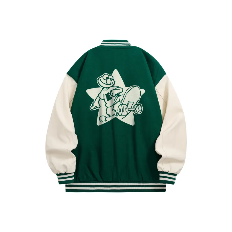 SESAME STREET Baseball Jacket Unisex-5
