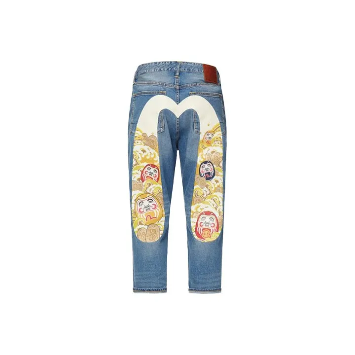 EVISU Slim Fit Pants Jeans Men's Denim Blue-0