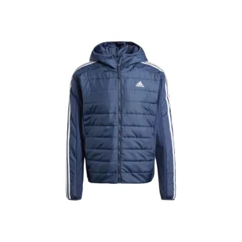 Adidas Free Shipping With AdiClub Essentials 3-Stripes Insulated Hooded Hybrid Jacket