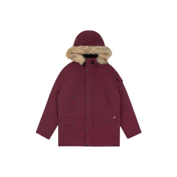 Carhartt WIP Parka Coats Men Burgundy