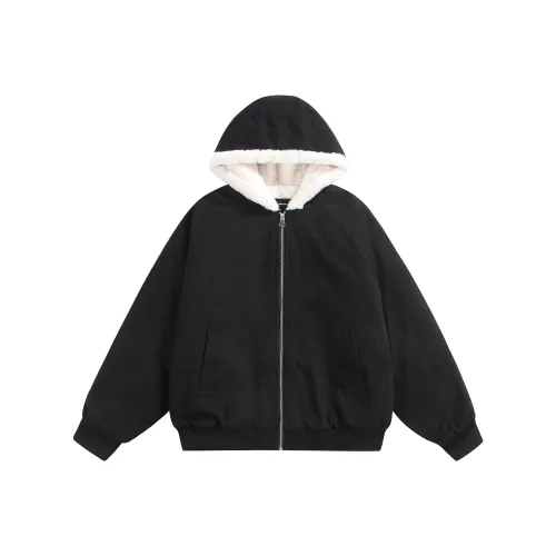 GEOFFREY B. SMALL Velvet-feel Coat Unisex Black