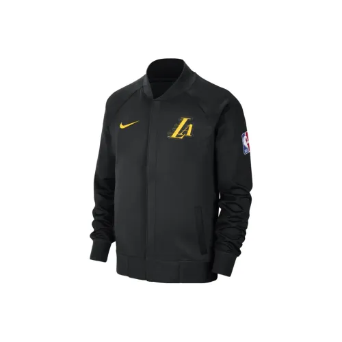 Nike Dri Fit Showtime City Edition Jackets Coats City Edition Los Angeles Lakers Men's Black