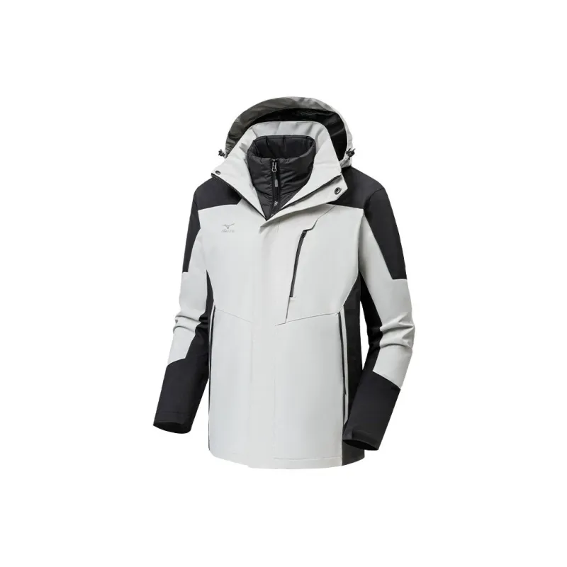 Mizuno Water-Resistant Windproof Breathable Wear-Resistant Warm Rainproof Windbreaker Jacket Men's-3