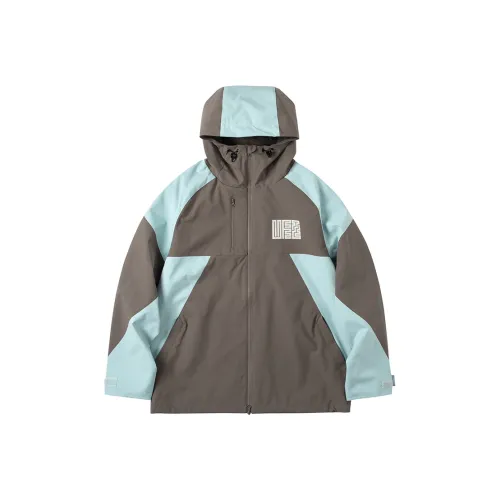 UFZ Jacket Unisex Brown Gray & Fresh Green