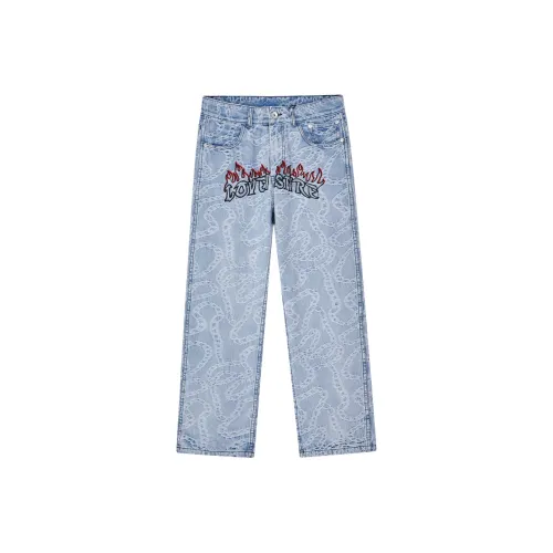 PASET Luxury Streetwear Jeans Unisex Blue
