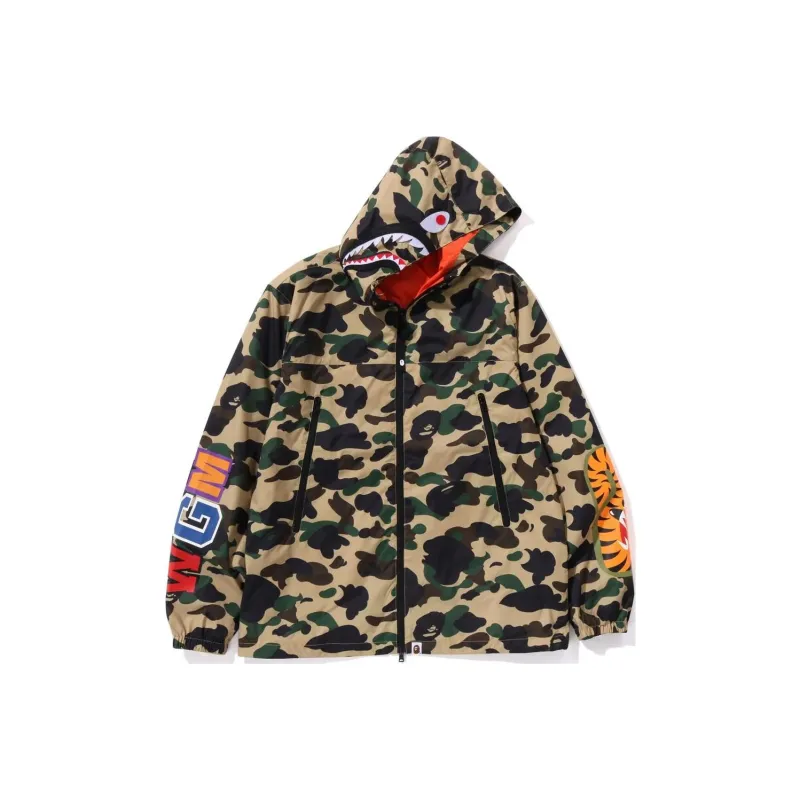 A BATHING APE ® 1st Camo Shark Hoodie Jacket-4