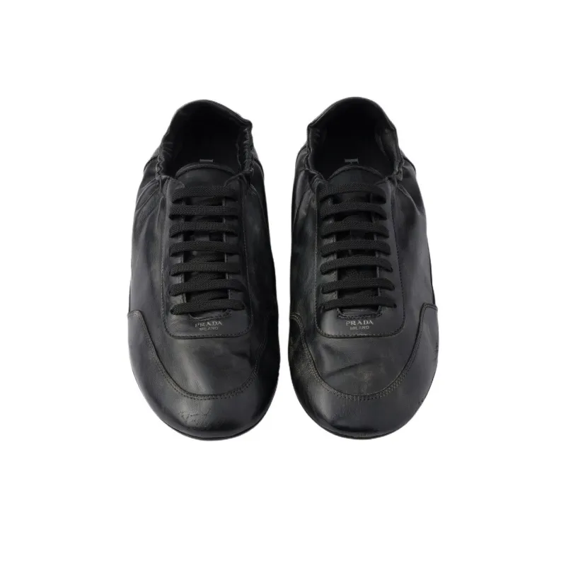PRADA Collapse Low Top Casual Shoes Men's Black-2