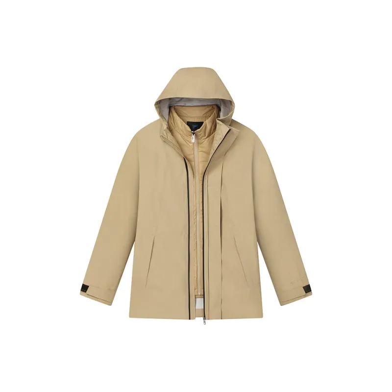 FILA Jackets Coats Men's Burnt Khaki-0