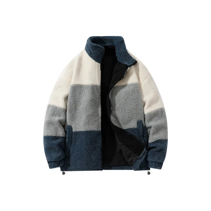 GROGNAK Panelled And Zippered Design Unisex Jacket-9