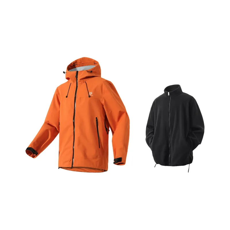 LIVINGTOWN Warm Breathable Water Resistant Windproof Windbreaker Jacket Unisex-24