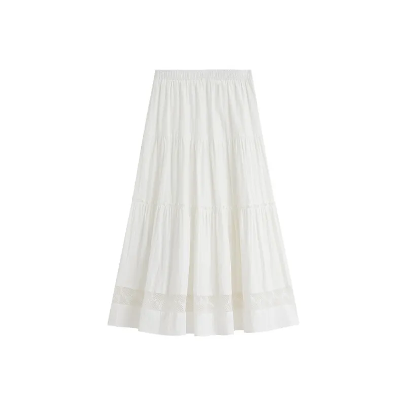 Inman Casual Short Skirts Women's Pearl White-1
