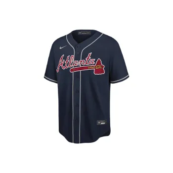 Nike x MLB Nike X MLB Co brand Atlanta Braves Ronald Acuña Jr. Baseball Jacket Men's Marine Blue