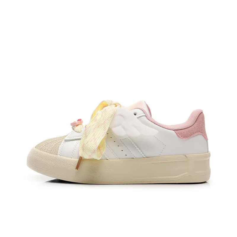 Feiyue Girly Heart Series Abrasion Resistant, Lightweight, And Breathable Low Top Skateboard Shoes Women's-6