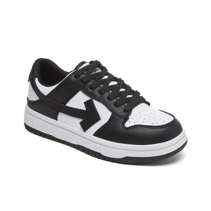 BENZI Low Top Skateboard Shoes Unisex Black-2