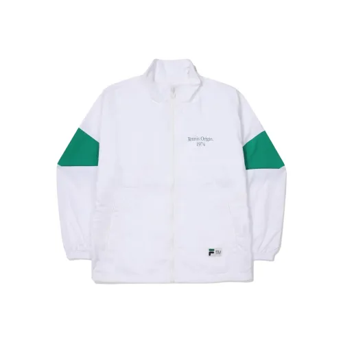 FILA Jackets Unisex Gray White