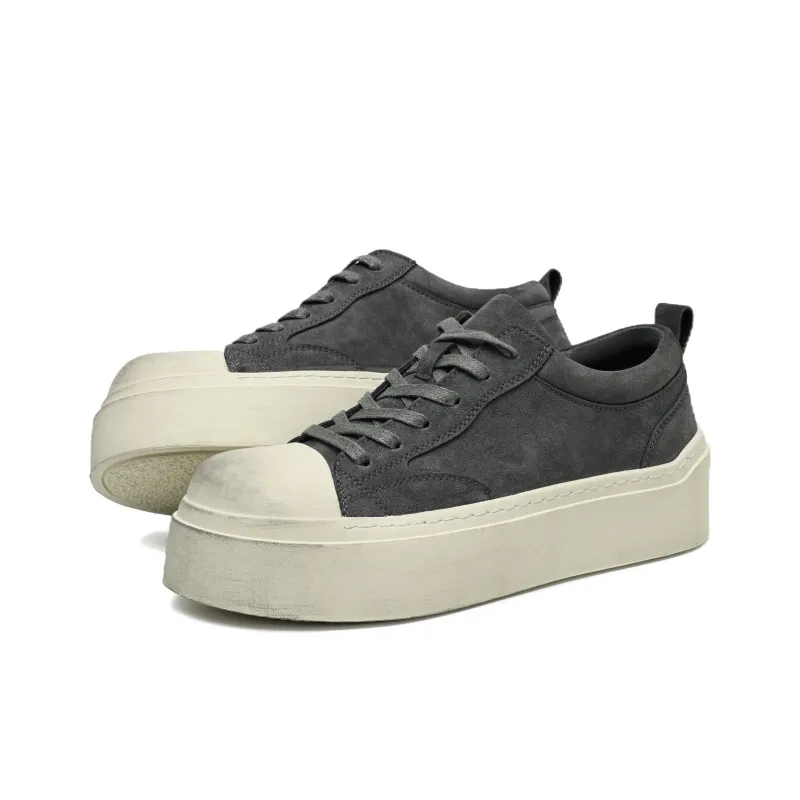 MOMGOG Abrasion Resistant Height Increasing Low Top Casual Shoes Men's-2