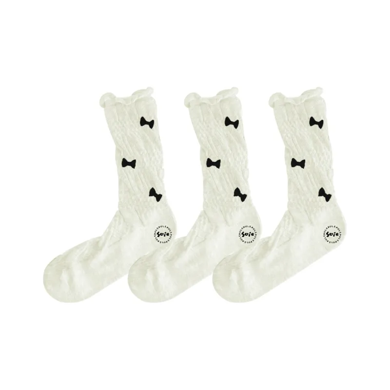 SOIE Mid Calf Socks Women's Combo Set-1