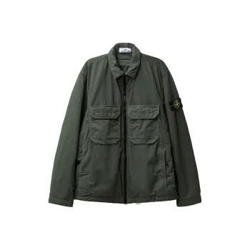 STONE ISLAND Jackets Men Olive Green